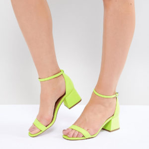 ASOS DESIGN Honeydew Heeled Sandals - Green