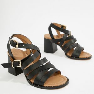 ASOS DESIGN Terri Strappy Heeled Sandals - Black