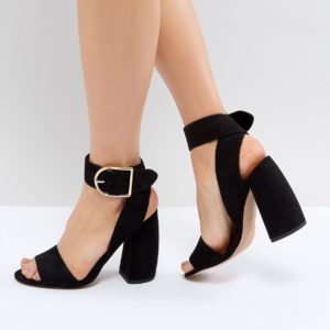 ASOS HOLD TIGHT Heeled Sandals - Black