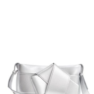 Acne Studios Musubi Knot Leather Handbag - Metallic