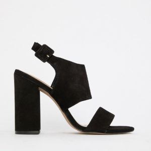 Aldo leather block heel sandals - Black