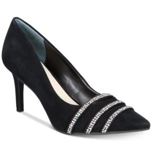 Alfani Women's Jeules Step 'N Flex Embellished Pointed-Toe Pumps, Created for Macys Women's Shoes