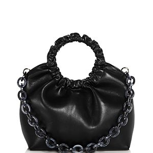 Aqua Ruffled Circle Handle Bag - 100% Exclusive