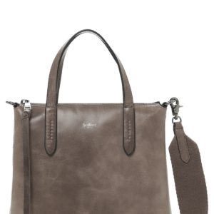 Botkier Highline Leather Satchel - Grey