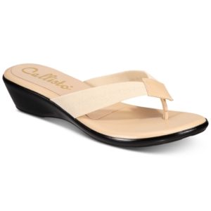 Callisto Yazmine Thong Wedge Sandals, Created for Macy's Women's Shoes