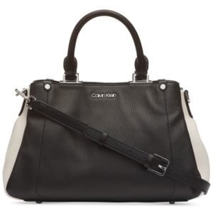 Calvin Klein Leather Jackson Satchel