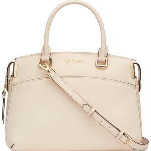 Calvin Klein Raelynn Leather Satchel