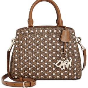 Dkny Paige Studded Logo Satchel, Created for Macy's