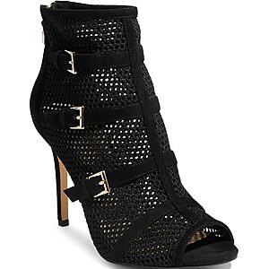 Karen Millen Women's Open Toe Mesh High-Heel Ankle Booties