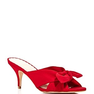 Loeffler Randall Women's Luisa Knotted Bow Kitten Heel Sandals