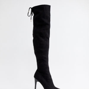 New Look Wide Fit Over The Knee Stiletto Heel Boot - Black