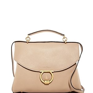 Salvatore Ferragamo Margot Medium Leather Satchel