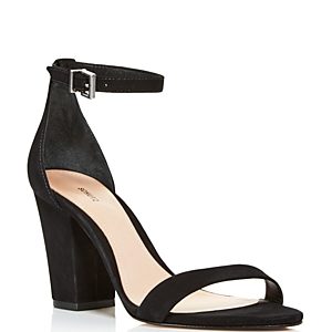 Schutz Women's Jenny Lee Suede Ankle Strap Block Heel Sandals