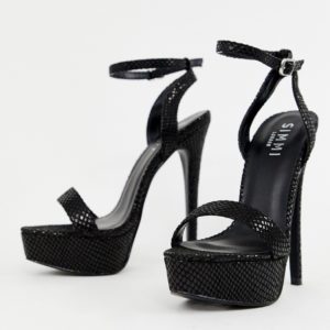 Simmi London Scandal platform heeled sandals - Black