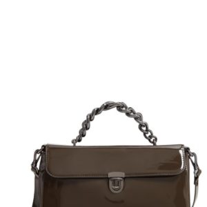 Sole Society Ladan Faux Leather Top Handle Satchel - Grey