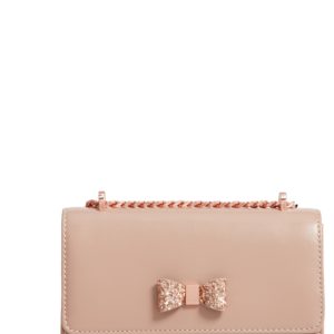 Ted Baker London Lotiiee Bow Convertible Leather Bag - Beige