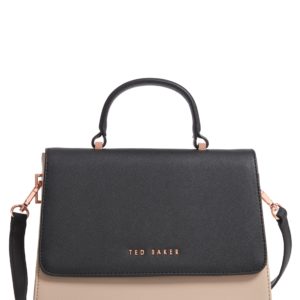 Ted Baker London Small Hermine Faux Leather Satchel - Grey