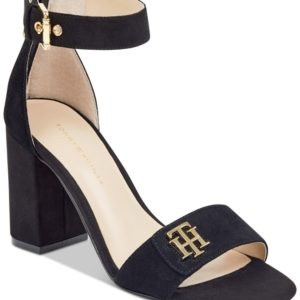 Tommy Hilfiger Sheerah Two-Piece Block-Heel Sandals Women's Shoes