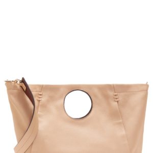 Vince Camuto Bea Leather Satchel - Beige