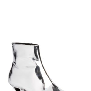 Women's Balenciaga Metallic Pointy Toe Bootie, Size 5.5US / 35.5EU - Metallic