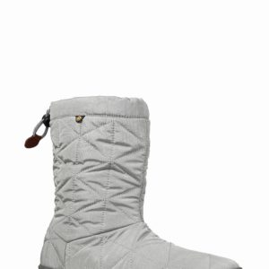 Women's Bogs Mid Snowday Bootie, Size 8 M - Grey