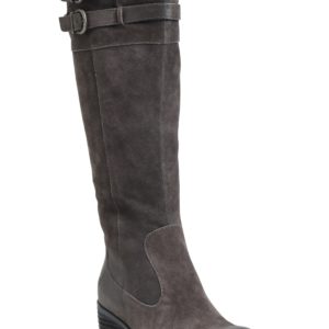 Women's B?rn Tay Block Heel Knee High Boot, Size 6 M - Grey