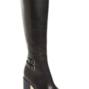 Women's Calvin Klein Camie Water Resistant Knee High Boot, Size 7 M - Black