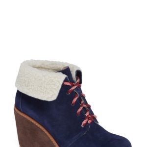 Women's Caslon Henry Wedge Bootie, Size 4 M - Blue