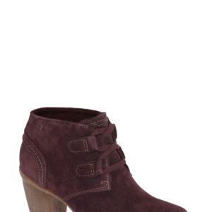 Women's Clarks 'Carleta Lyon' Ankle Boot, Size 10 M - Burgundy