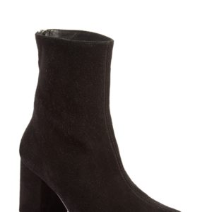 Women's Free People Cecile Block Heel Bootie, Size 10US / 40EU - Black