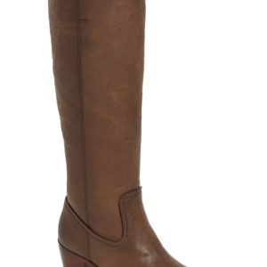 Women's Frye Jolene Pull-On Knee High Boot, Size 5.5 M - Grey