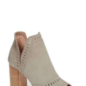 Women's Halogen Deanna Open Toe Bootie, Size 5 M - Grey