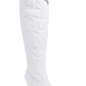 Women's Jeffrey Campbell Amigos Over The Knee Boot, Size 6 M - White