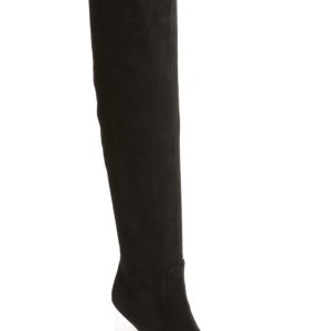 Women's Jeffrey Campbell Perou-Lh Over The Knee Boot, Size 5.5 M - Black