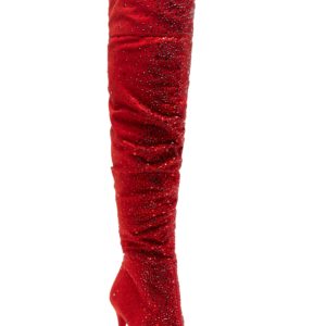 Women's Jessica Simpson Luxella Over The Knee Boot, Size 5.5 M - Red