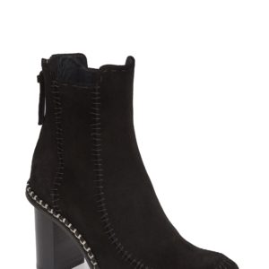 Women's Jw Anderson Scarecrow Stitched Suede Bootie, Size 8US / 38EU - Black