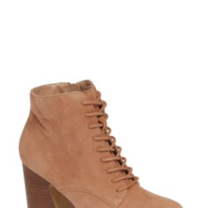 Women's Kensie Smith Lace-Up Bootie, Size 5 M - Beige