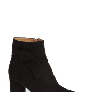 Women's Madewell Gavi Bow Bootie, Size 5.5 M - Black