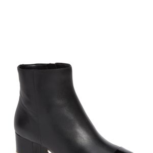 Women's Michael Michael Kors Marcie Cap Toe Bootie, Size 10 M - Black