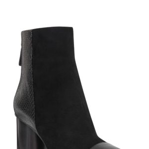 Women's Nine West Cabrillo Cap Toe Bootie, Size 5 M - Black