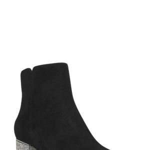 Women's Nine West Richick Crystal Heel Bootie, Size 5.5 M - Black