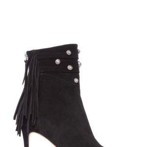 Women's Paige Leah Fringe Bootie, Size 5 M - Black