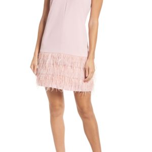 Women's Sam Edelman Feather Hem Shift Dress