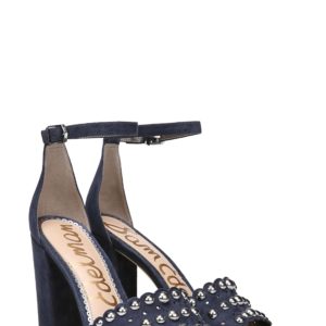 Women's Sam Edelman Yaria Studded Block Heel Sandal, Size 7 M - Blue