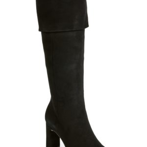 Women's Something Navy Mia Knee High Boot, Size 5 M - Black