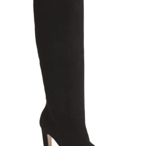 Women's Stuart Weitzman Charlie Knee High Boot, Size 4 M - Black