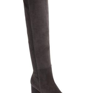 Women's Stuart Weitzman Eloise 75 Over The Knee Boot, Size 5 M - Grey