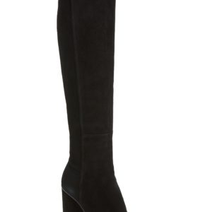 Women's Stuart Weitzman Eloise Over The Knee Boot, Size 5 M - Black