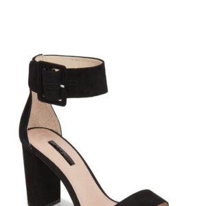 Women's Topshop Rosie Block Heel Sandal, Size 11.5US / 42EU M - Black