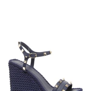 Women's Valentino Garavani Rockstud Torchon Wedge Sandal